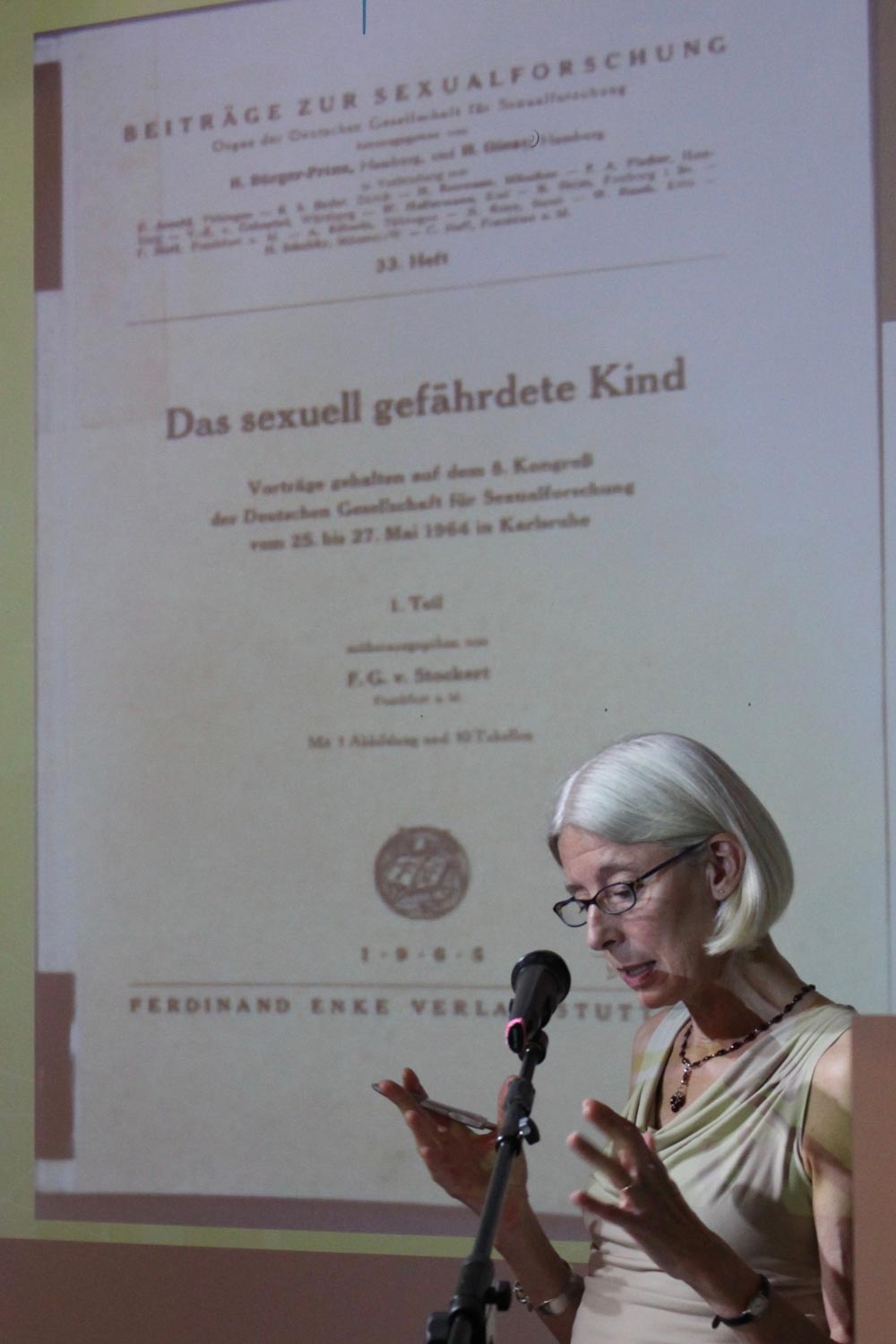 Lecture by Dagmar Herzog. Photo: SMU