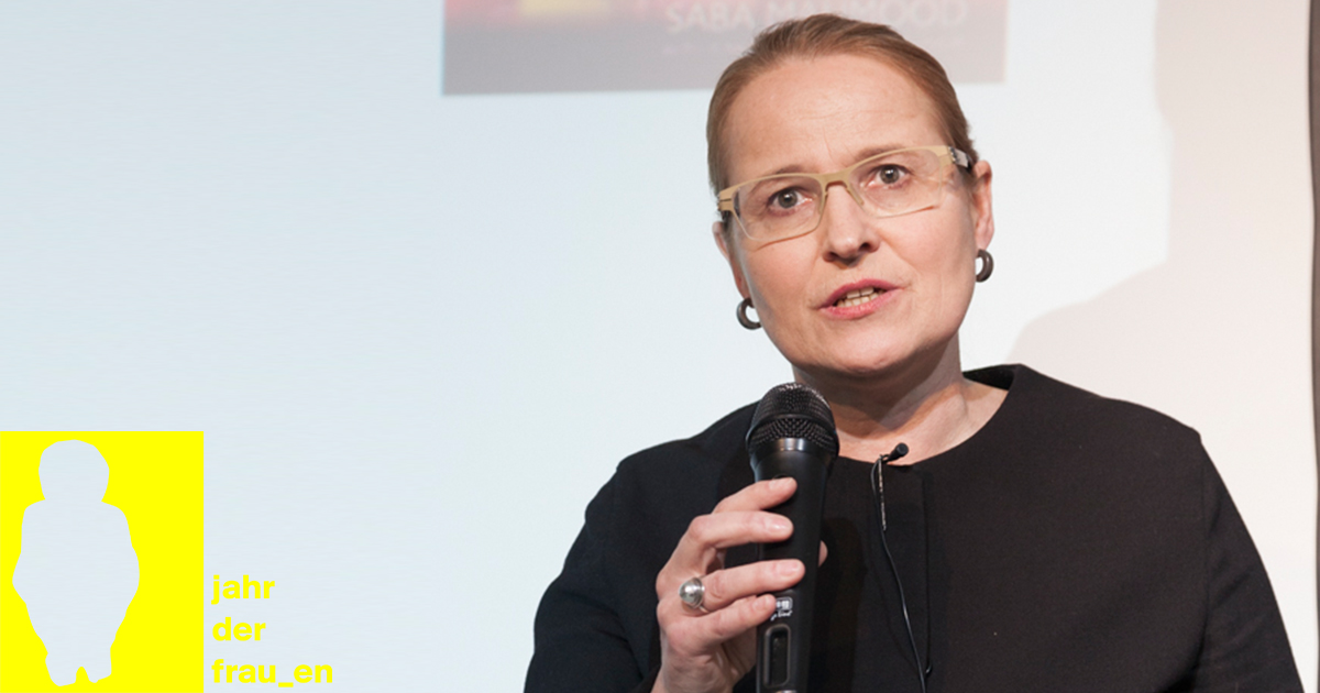 Ankündigung Prof. Dr. Ulrike Auga. Foto: Vera Hofmann