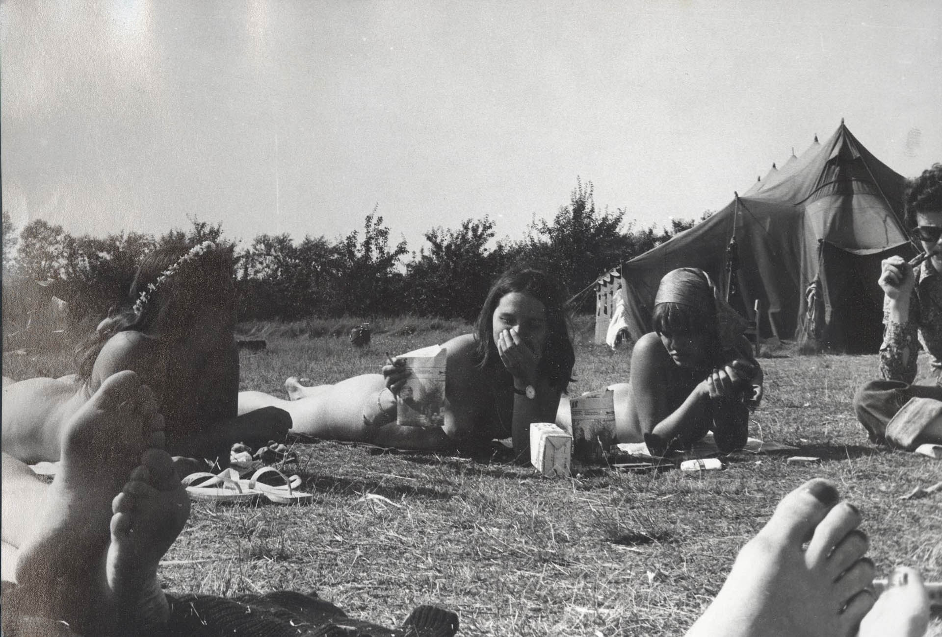 Women camp Femø (Dänemark, 1974). Photo: Christiane Härdel / LAZ-Archive